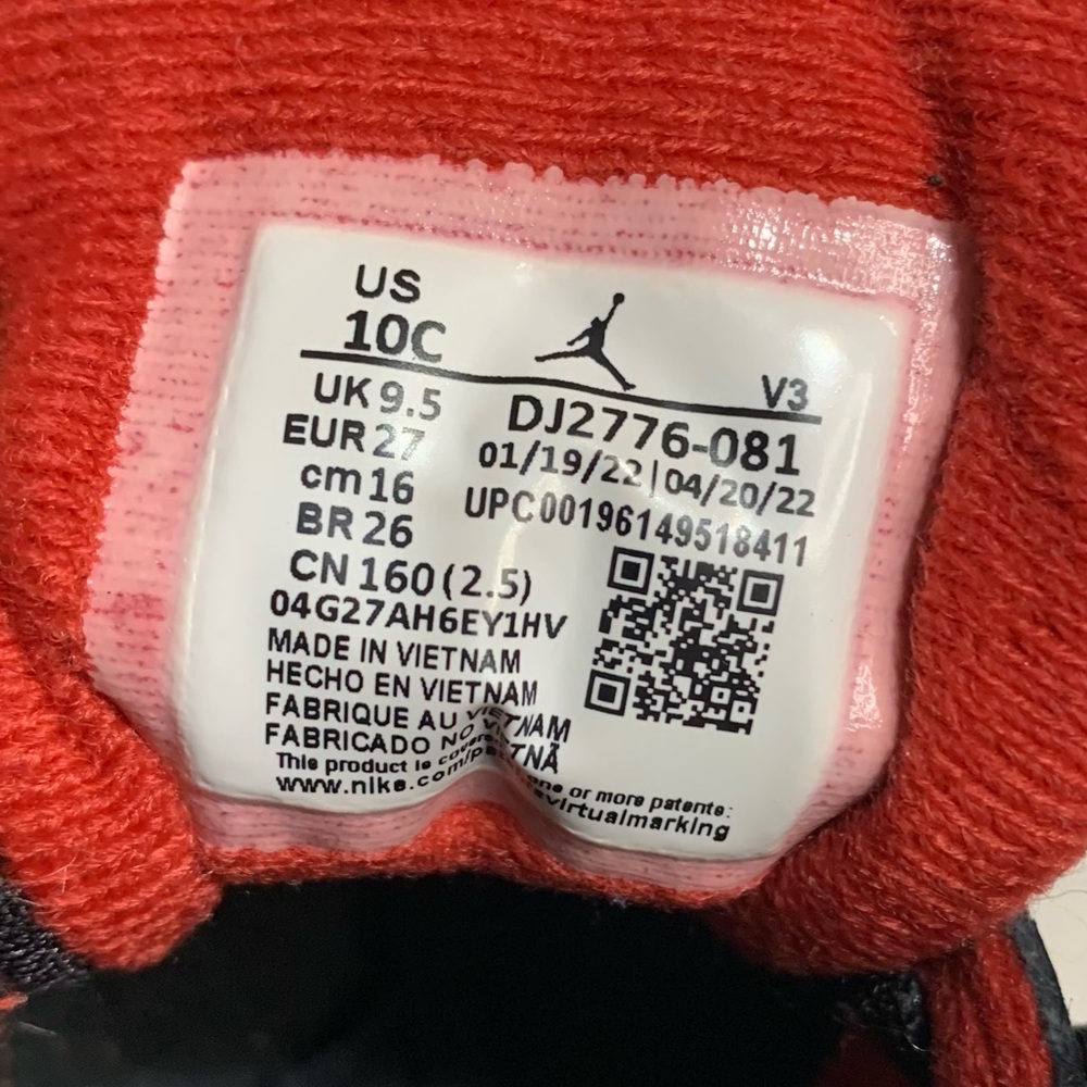 🛍️ AIR JORDAN 7 Retro Citrus Toddler Sneakers - Size 10C - Picture 16 of 16